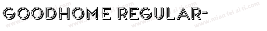 GoodHome Regular字体转换